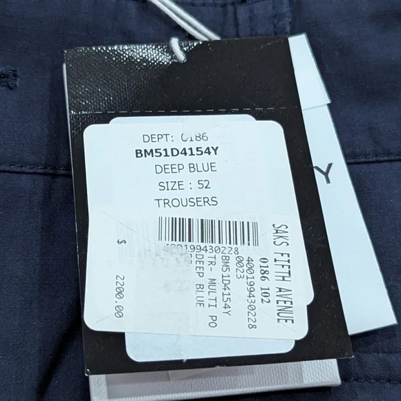 $2200 Mens Givenchy Cotton Utilitarian Pockets Carpenter Pants Navy 52 US 36 - Picture 11 of 13
